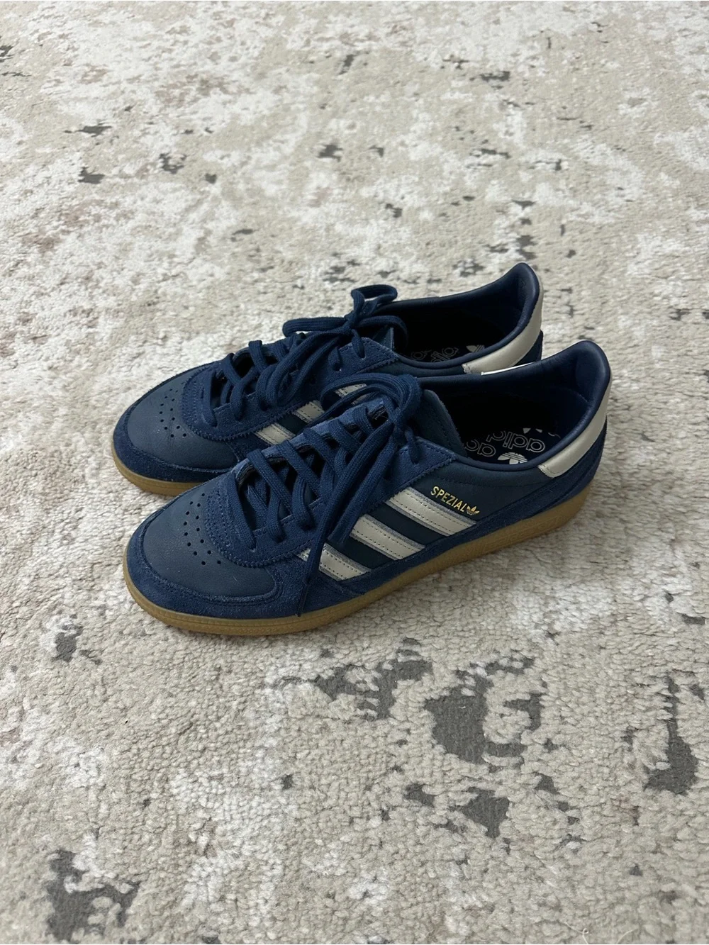 adidas Navy and White Spezial Sneakers